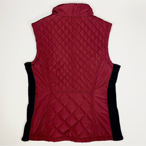 Andrew Marc Puffer Vest Full Zip Burgundy / Maroon Red Jacket Size Small - Picture 7 of 14